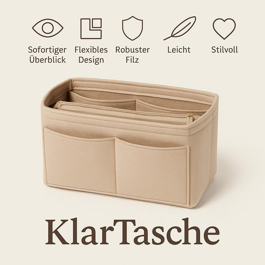 KlarTasche - deine stille Ordnung inmitten des Alltags.